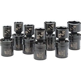 Ingersoll Rand SK4H7UN 1/2" Drive SAE Universal Impact Socket Set (7 Piece)
