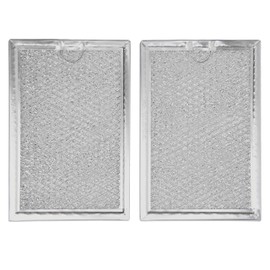WB06X10309, WB06X10654 Microwave oven Grease Filter Replacement For Many GE Stove WB06X10359, 5230W1A012B - 7-5/8 x 5-1/8 x 1/8 Inch (Packed in Box) (2-Pack)