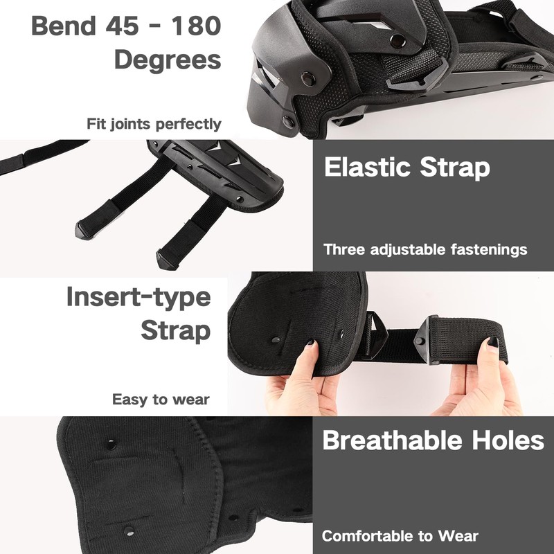Gute Motorcycle Knee Pads with Shin Guards - Unmatched Flexibility