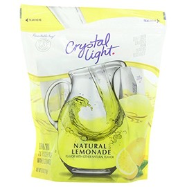 Crystal Light Sugar-Free Lemonade Naturally Flavored Powdered Drink Mix 16 Count Pitcher Packets