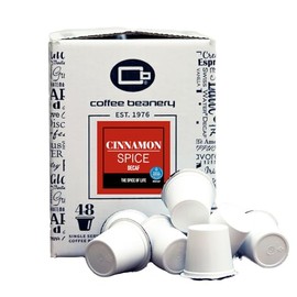 Cinnamon Spice Decaf Coffee Pods by Coffee Beanery | 96ct Bulk Flavored Decaf Coffee Pods Medium Roast Coffee