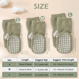 Bigqin Socks for Girls Boys Thick Winter Warm Cute Animal Cartoon Toddlers Children Non-Slip Baby Socks Stopper Socks for 0-5 Years Old, Color #2