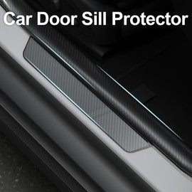 Arespark Car Door Sill Protector Door Edge Guards, Clear 3D Carbon Fiber Vinyl Tape Wrap for Automotive Edge/Bumper/Door Sill/Door Panel/Handle/Window Sill, Fits for Most Car (2in x 30ft)