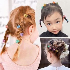 NiAMAi Mini Hair Claw Clips for baby and girl 100PCS Cute small Hair Accessories Hair Clips Pins Clamps Non Slip Tiny Plastic Clips