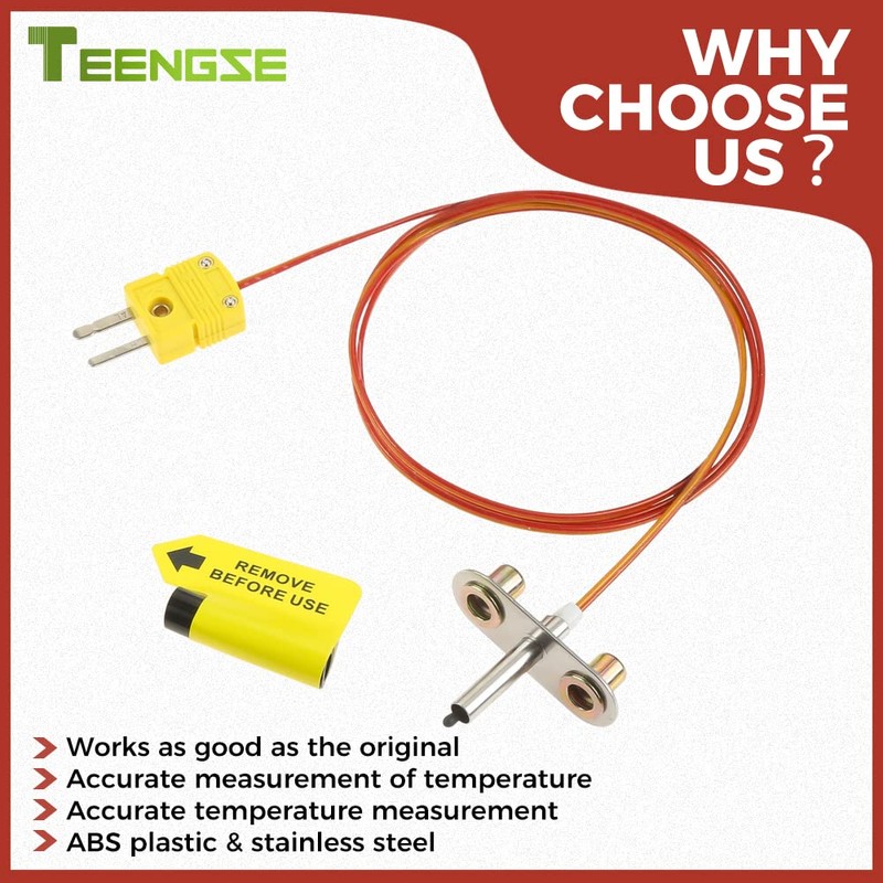 TEENGSE KIT0422 Thermocouple Probe Replacement for Traeger Ironwood 650/885 &