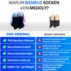 MEDOLY Sneaeker Bamboo Trainer Socks (9 Pairs) Against Sweaty Feet,
