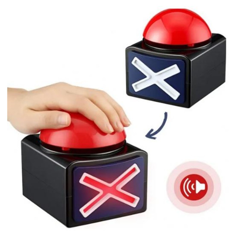 Game Buzzer Large Pressing Button Funny Loud Sounds Buzzer Alarm