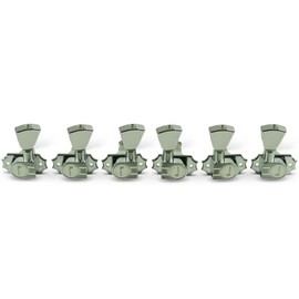 Kluson 3 Per Side Revolution Series G-Mount Tuning Machines Chrome With Plastic Keystone Button