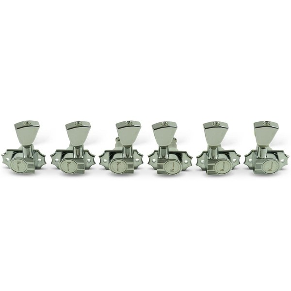 Kluson 3 Per Side Revolution Series G-Mount Tuning Machines Chrome