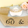 Birthday Sash for Women 60th Birthday Sash and Crown 60th
