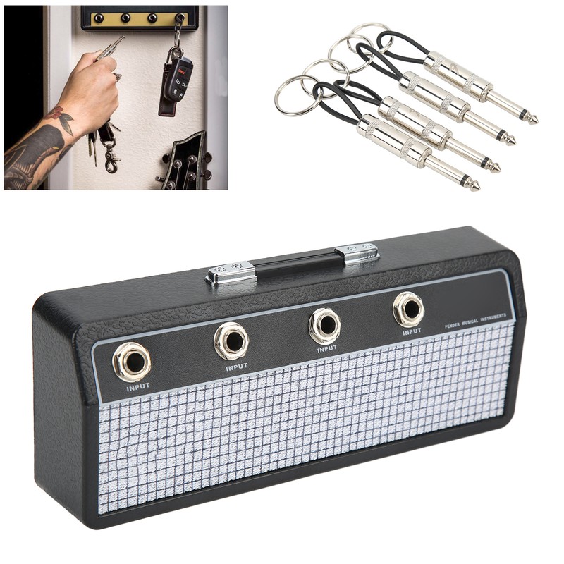 Guitar Plug Storage Box Wall Mounting Guitar Amplifier Key Holder