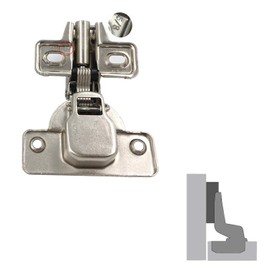 LIKERAINY 95Deg Inset Face Frame Hinge 35mm with Hydraulic Damper for Cabinet Door Compact Soft Closing Short Mini Hinges for Cabinet Cupboard Wardrobe Pack of 4