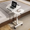 ILWorkTLs Angle & Height Adjustable Rolling Table Desk,Laptop Notebook Stand