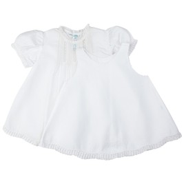 Feltman Brothers Baby Girl's White Pintucks & Lace Dress Infant (6 Months)