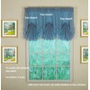 Today's Curtain Emelia Original Voile Fan Insert, Wedge Blue, 30"