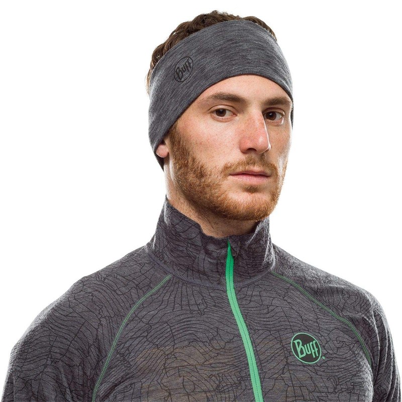Buff 118175 Men's Midweight Headband Graphite One Size