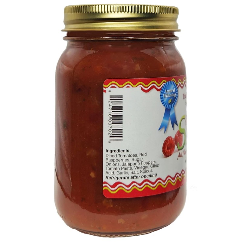 Traverse Bay Farms Nationally Award-Winning Salsa (Red Raspberry, 1 Jar)