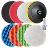 GEARLEADER 8PCS 7inch/180mm Car Polishing Pads Kit, Car Polishers and