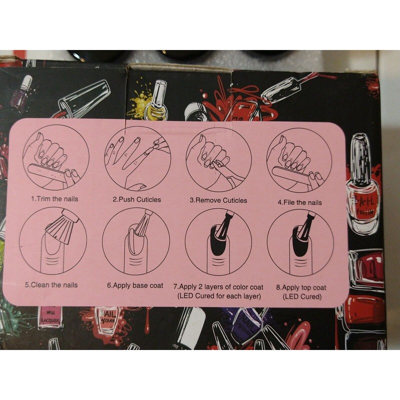 KIPOZI Set 6 PK KIPOZI UV LED Gel Nail Polish