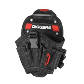 Diggers Tools - Cordless Screwdriver Holster Tool Bag - [Size M] Flexible Combinable Tool Bag Belt - High-Quality Belt Bag Tool for Electricians, Roofers & Carpenters