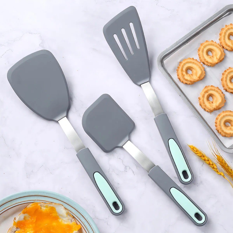 3 Espátulas De Cocina Resistentes Al Calor Para Utensilios D