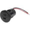 ProCar Power USB-C Double Socket PD/QC EV without LED Max