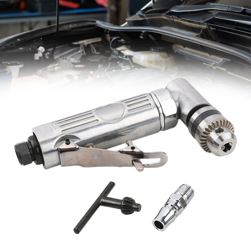 kokiya Air Power Drill 1/4inch Pneumatic Right Angle Drill Compact