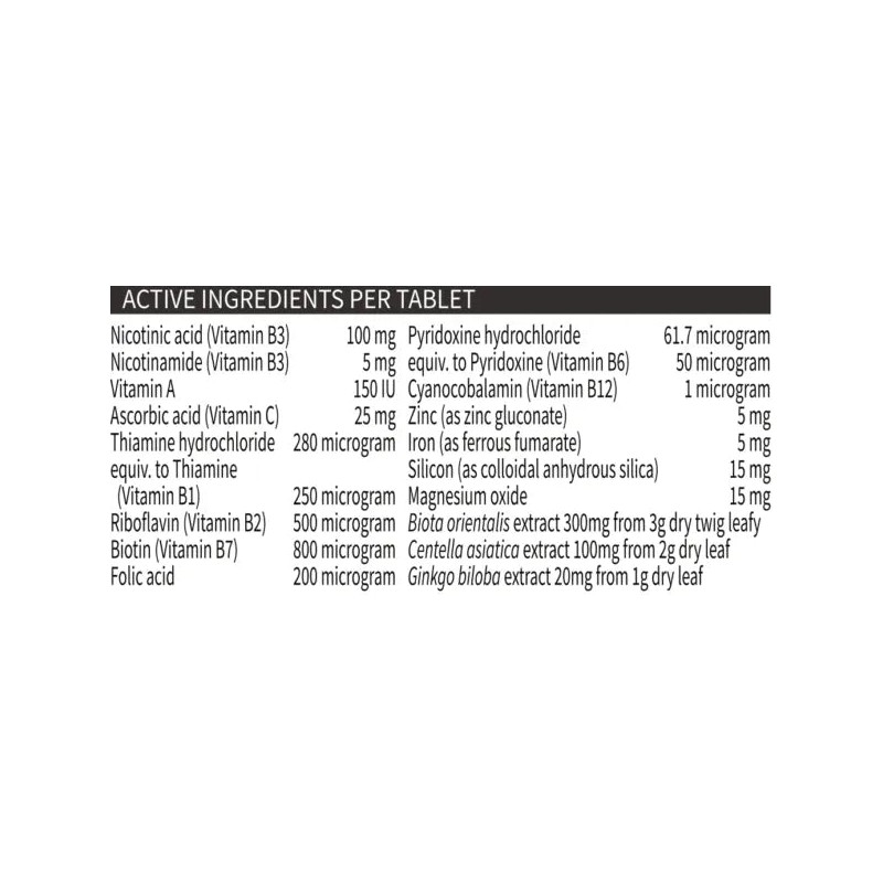 Biogency Piliant 60 Tablets (expiry 10/26)