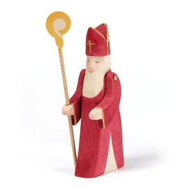 Ostheimer 38010 Santa Claus with Stake Height 18 cm Red