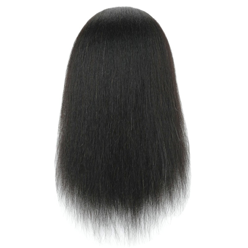 LECIPO Mannequin Head with 100% Real Human Hair for African