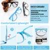 OCCI CHIARI Big Square Reading Glasses 1.0 Men lightwight Readers