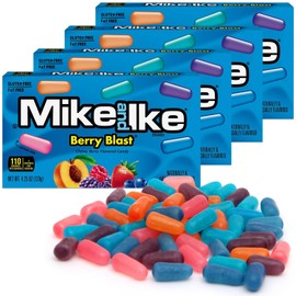 Mike and Ike Berry Blast Candy, 4 Pack, Ideal Mike and Ike Candy for Your Favorite Films, Perfect for Sharing with Friends.