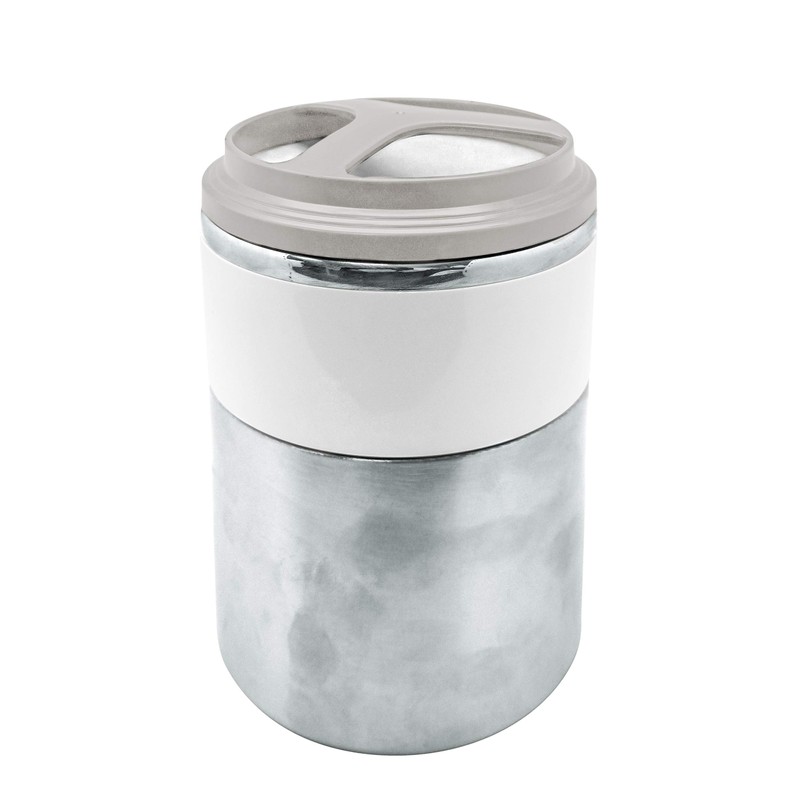 Nerthus FIH 729 Thermos Flask, Stainless Steel 18/8, INOX, White,