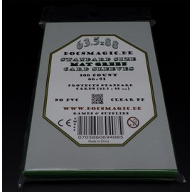 docsmagic.de Double Mat Card Sleeves Standard – Black Blue Green Red White Yellow Mint Pink Purple Orange Light PKM MTG