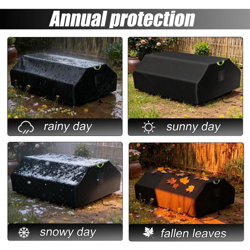 ZUYIYI Picnic Table Cover,Fits 6ft Picnic Tables,Outdoor Picnic Bench Cover