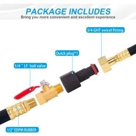 Flush Hose Fitting Kit for Yamaha,PWC WaveRunner/Sport Jet Boat Flush Fitting Black Kit Compatiable for Yamaha,LX VX VXR FXHO VX110 VX Deluxe FX Cruiser Jet Ski GP1800 GP1300 AR190