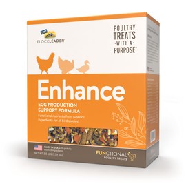 FLOCKLEADER Enhance, Functional Poultry Treats for Egg Production & Quality, 3.5 lb