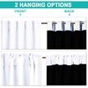 NICETOWN Pure White 100% Blackout Lined Curtains, 2 Thick Layers