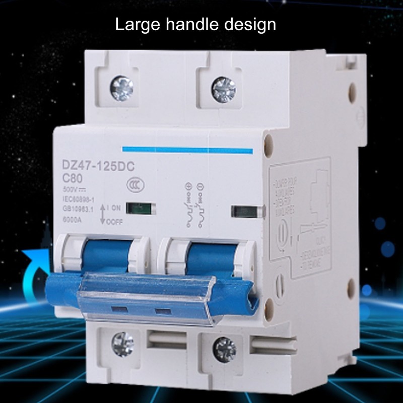 DC Circuit Breaker Short Circuit Protection Rail Installation PV Circuit