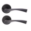HANDLEZONE® Zena Privacy Lever On Round Rose Door Handles, with
