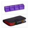 Relaxdays Astuccio Portapillole, 7 Giorni 4 Scomparti Organizer Porta Pastiglie