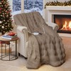 AEPINBH Electric Blanket, Soft Faux Rabbit Fur Bubble Heated Blanket
