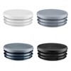 EMFA Lamellar Plugs, Round, 3 Inch, Grey, Pack of 10,