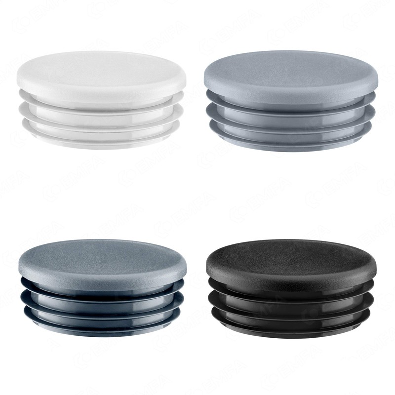 EMFA Lamellar Plugs, Round, 3 Inch, Grey, Pack of 10,