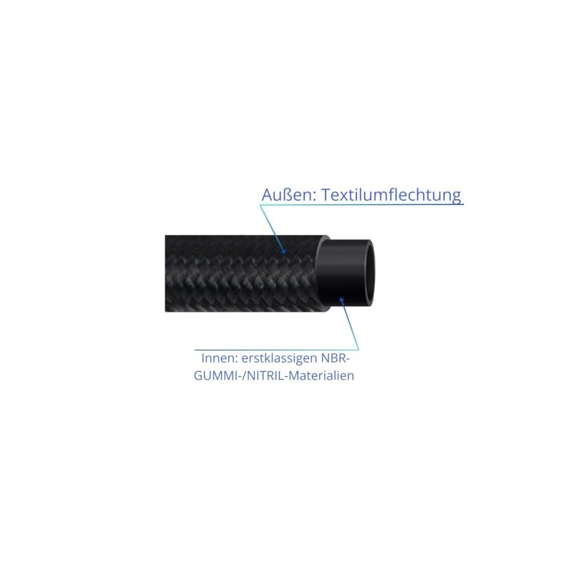 Fuel Hose 8 mm 3 m Petrol Hose Diesel Hose