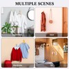 Yuntau 2 Pcs Folding Coat Hooks Wall Mount Heavy Duty