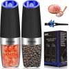 FaCreate Gravity Electric Salt and Pepper Grinder Set,Automatic Operation