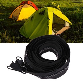 Healifty Tents Zippers, 200CM Large Seperated Zipper for Tents Coats Overcoats Down Jackets Boat Cover Canvas Heavy Duty, Large Resin Zippers Long Zipper for Sewing Sleeping Bags Boat Canvas Cover Tents ( Black )