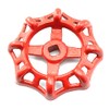 PZRT Cast Iron Outside Faucet Round Wheel Handle Hose Bib
