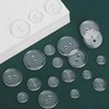 ZAMXHUG Buttons - 200 Clear Buttons - Reversible - Crafts